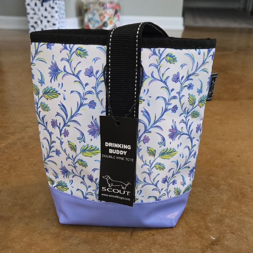 Scout Blue and Purple Floral Tote